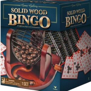 Game Gallery Solid Wood Bingo Set - Brown